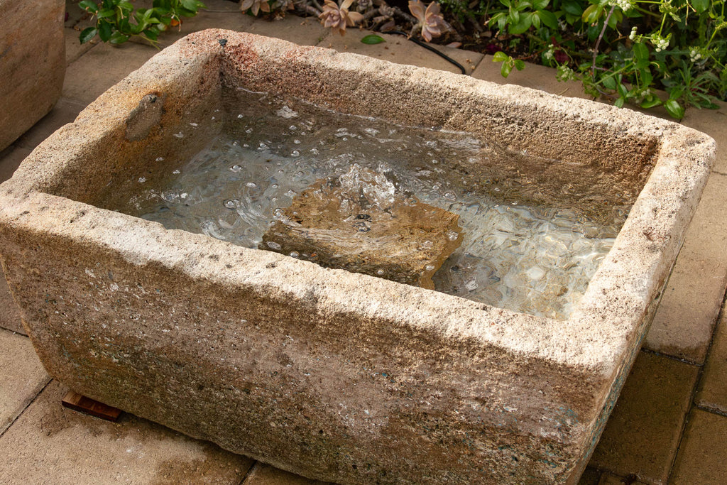 Lotus Well, Large Antique Sandstone Fountain