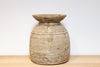 Antique Tall Bleached Teak Pot