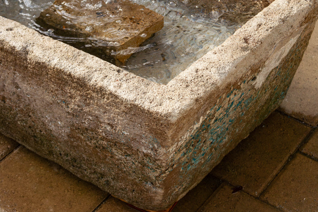 Lotus Well, Large Antique Sandstone Fountain