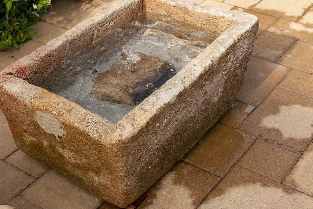 Lotus Well, Large Antique Sandstone Fountain