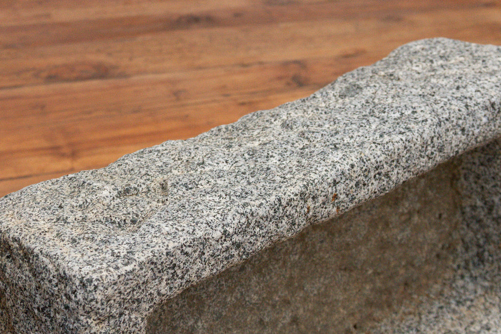 Primitive Hand-Carved Granite Basin