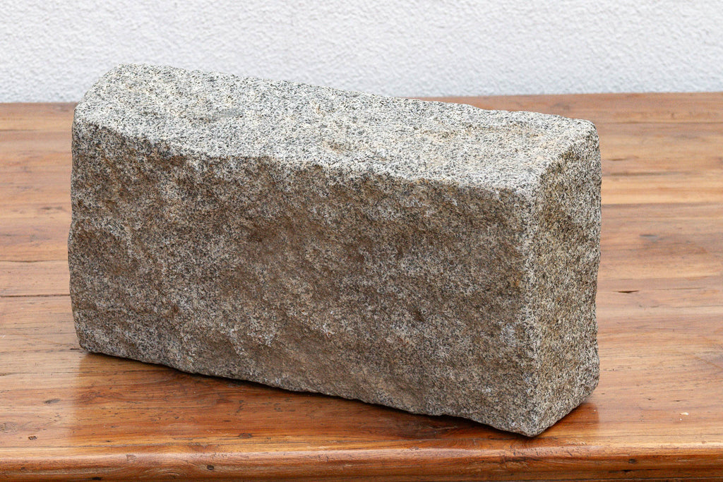 Primitive Hand-Carved Granite Basin