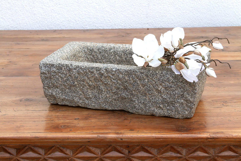 Nepalese Antique Granite Basin Pot