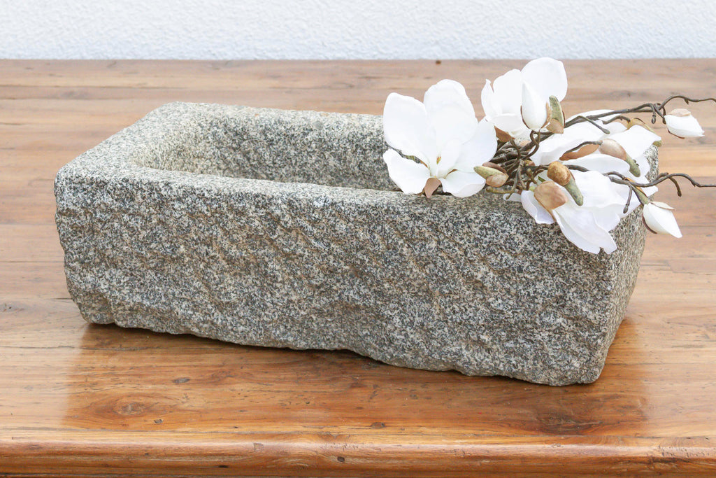 Nepalese Antique Granite Basin Pot