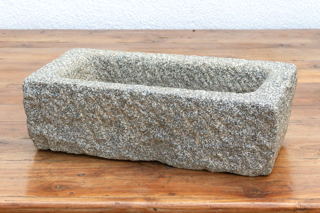 Nepalese Antique Granite Basin Pot