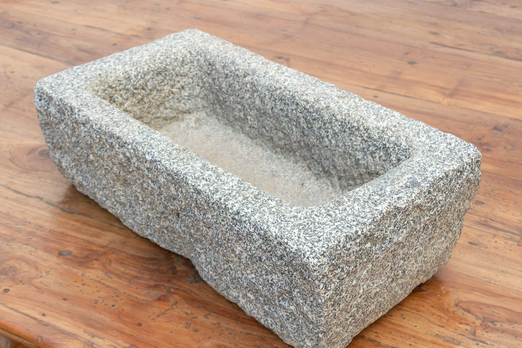 Nepalese Antique Granite Basin Pot