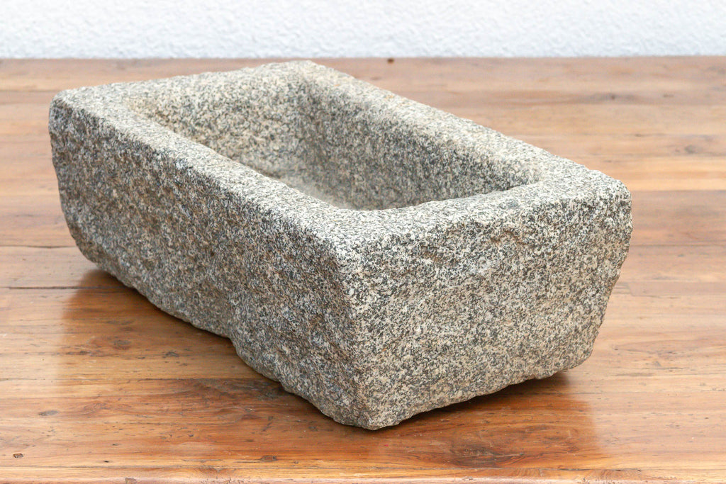 Nepalese Antique Granite Basin Pot