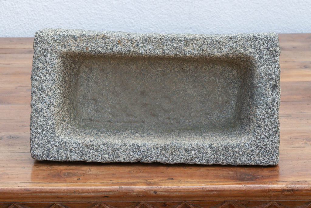 Nepalese Antique Granite Basin Pot