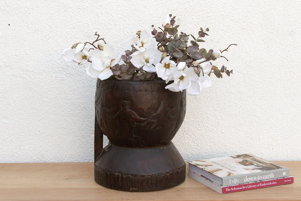 Handcarved 20th Century Orissa Planter
