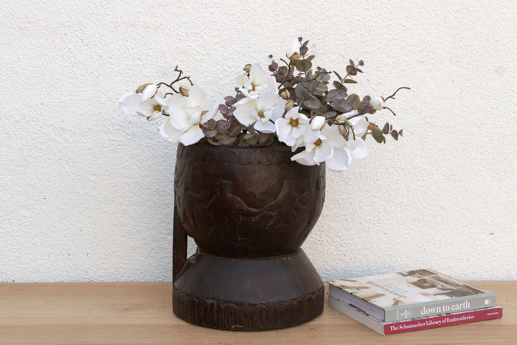 Handcarved 20th Century Orissa Planter