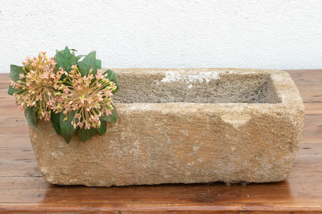 Provence Trough, Vintage Sandstone Basin Planter
