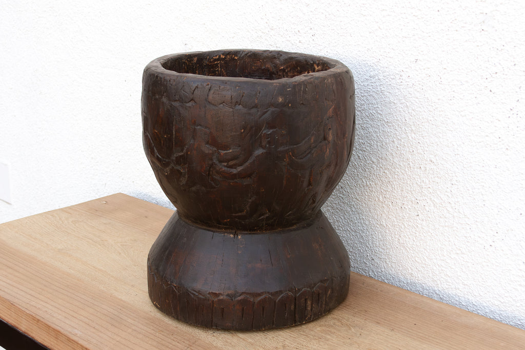 Handcarved 20th Century Orissa Planter