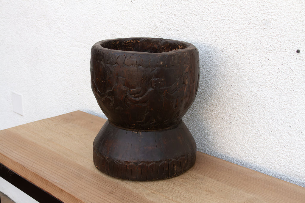 Handcarved 20th Century Orissa Planter