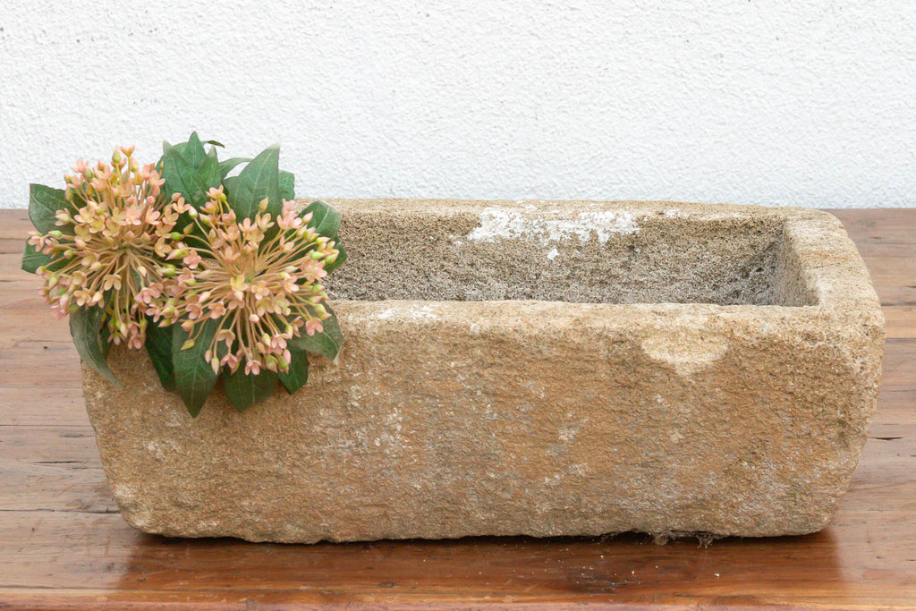 Provence Trough, Vintage Sandstone Basin Planter
