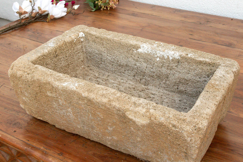 Provence Trough, Vintage Sandstone Basin Planter