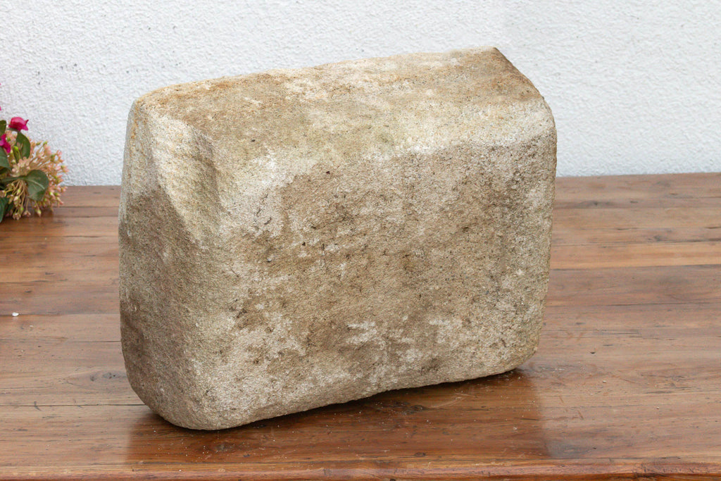 Bastide Basin, French Hand-Carved Stone Planter (Trade)