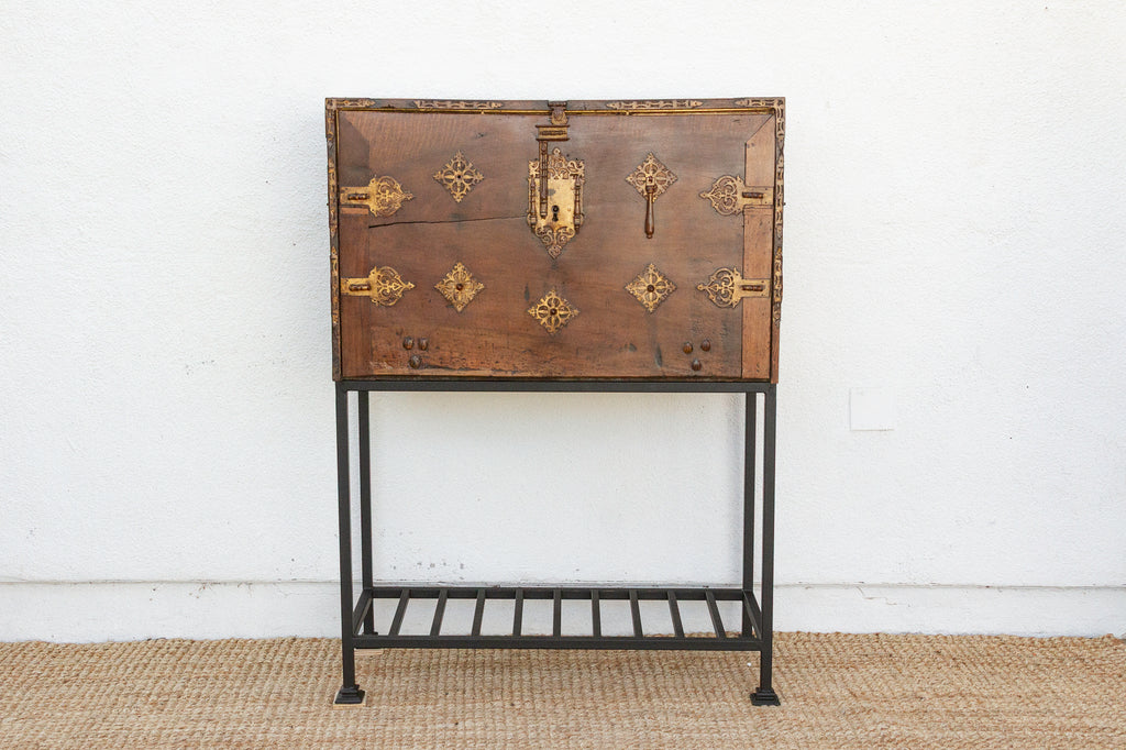 18th Century Spanish Walnut Vargueño on Stand