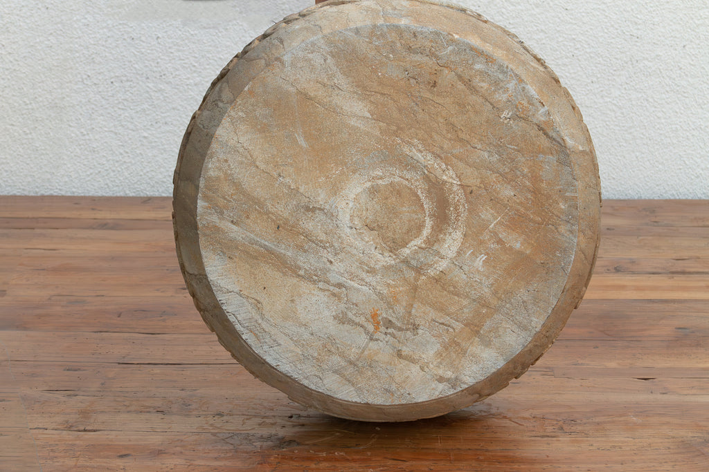 Finely Carved Stone Lotus Urn (Trade)