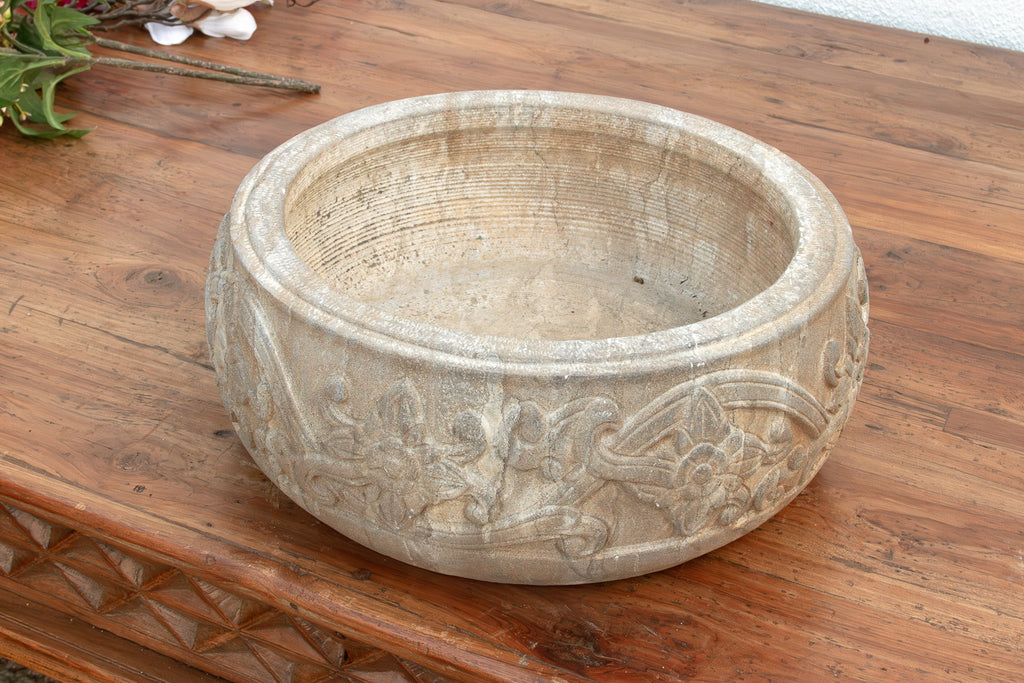 Manor House Hand-Carved Stone Vessel