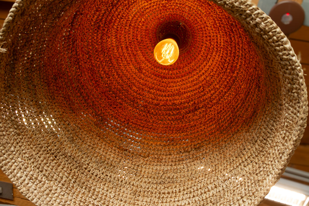 Tall Coastal Bell Shape Sea Grass Woven Lantern