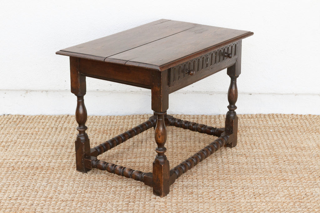 17th Century English Carved Tavern Table