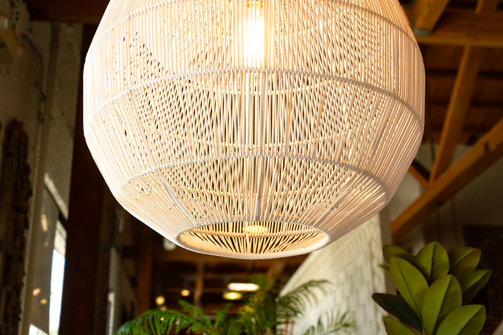 Luminous Metal Frame Tiered Laced Pendant Lantern