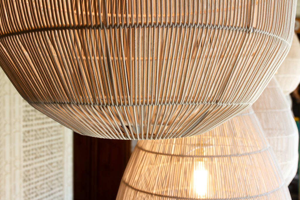 Luminous Metal Frame Tiered Laced Pendant Lantern
