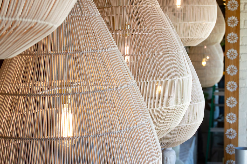 Luminous Metal Frame Tiered Laced Pendant Lantern
