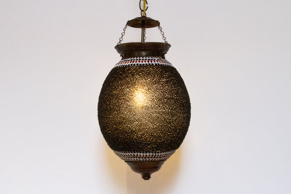 Charcoal Pendant Beads Lantern