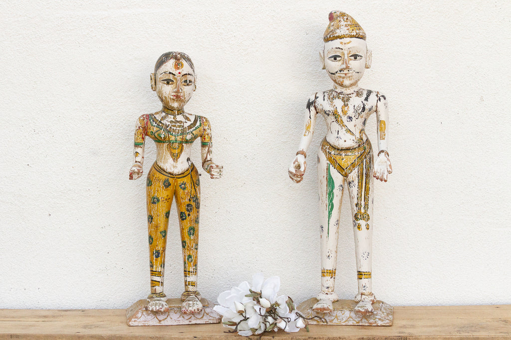 Divine Pair of Antique Indian Gangaur Figure