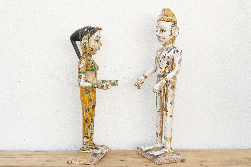 Divine Pair of Antique Indian Gangaur Figure
