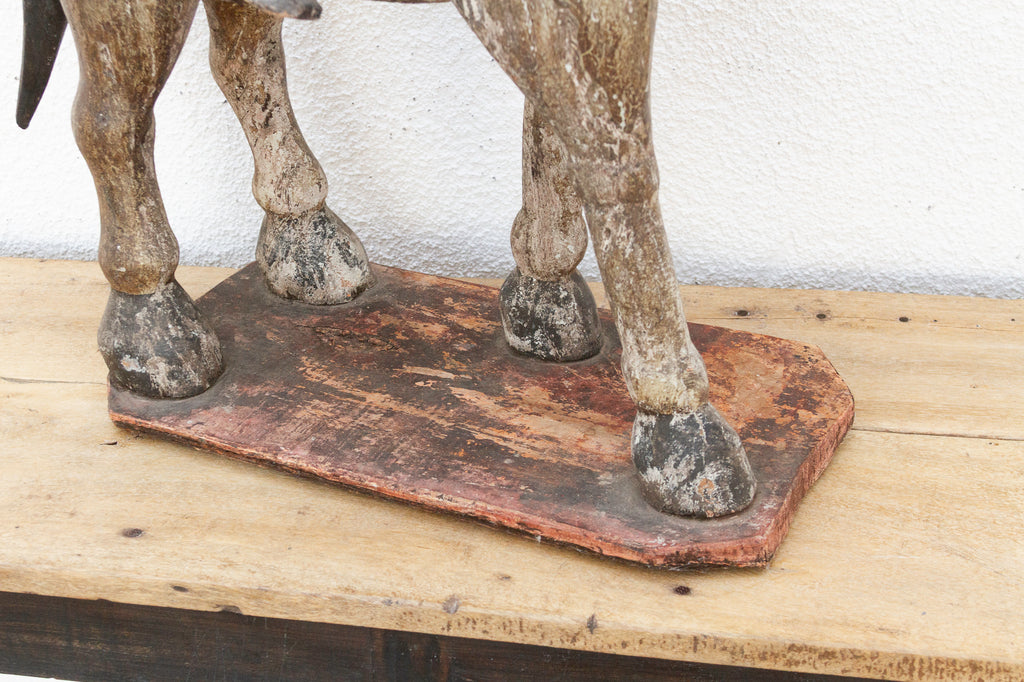 Royal Rajasthan, Antique Indian Painted Horse & Rider