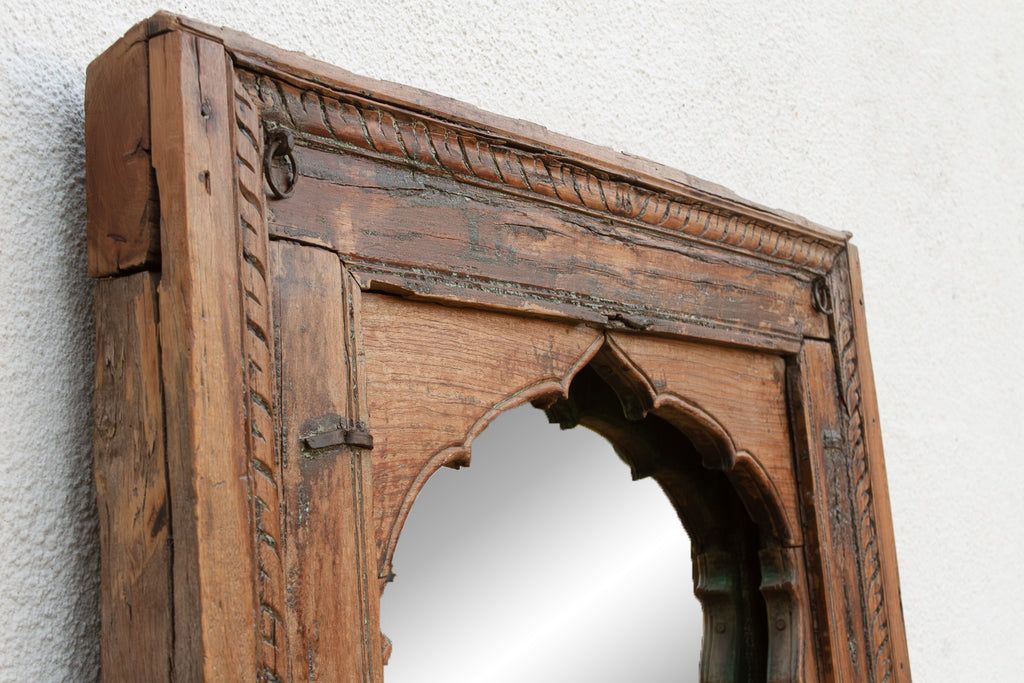 Antique Architectural Mughal Arch Mirror (Trade)