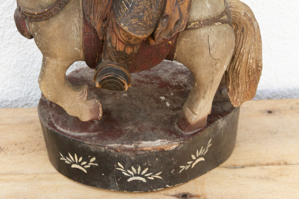 20th Century Mounted Warrior Chinese Sculpture