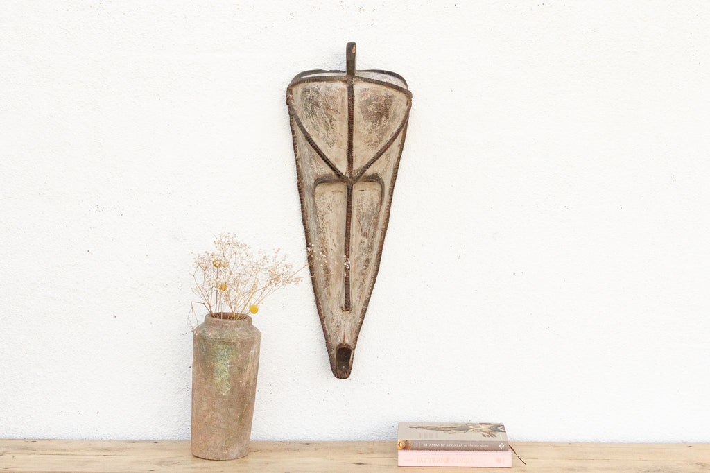 Authentic Large Fang Mask with Ritual Ropework