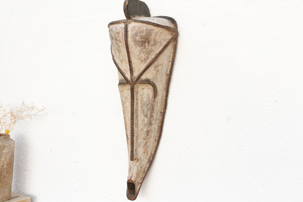 Authentic Large Fang Mask with Ritual Ropework