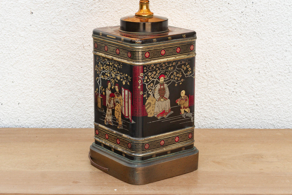 Antique Canton Tea Merchant Tin Lamp (Trade)