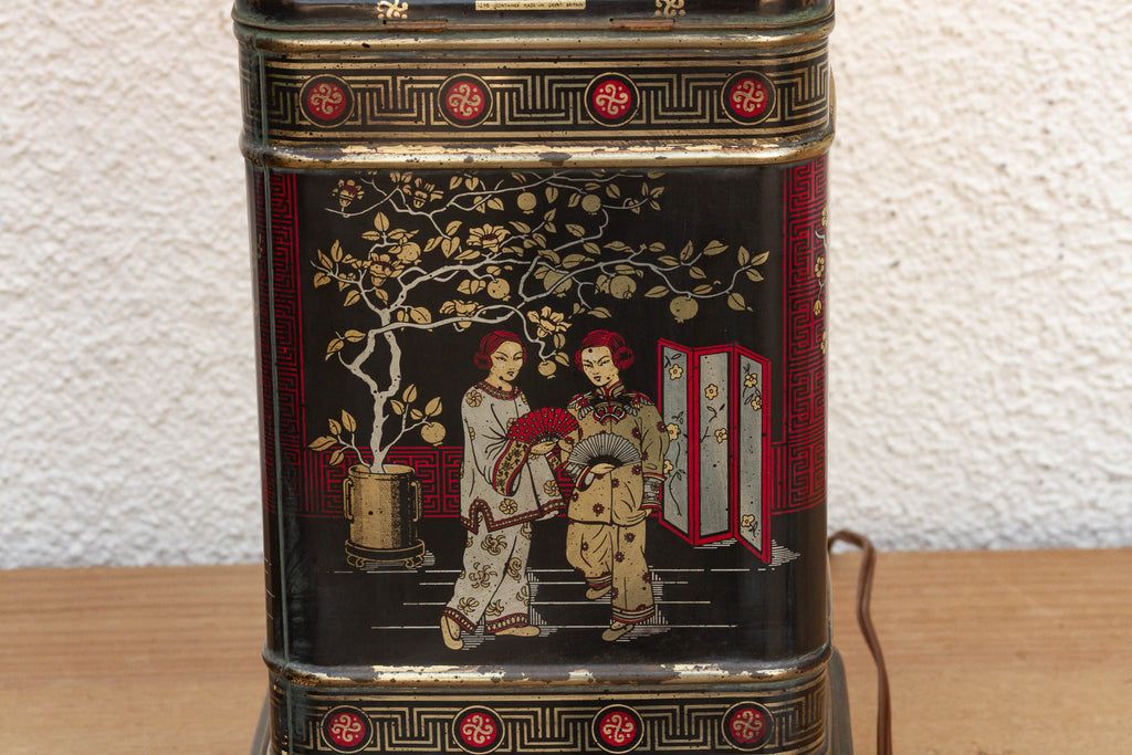 Antique Canton Tea Merchant Tin Lamp (Trade)