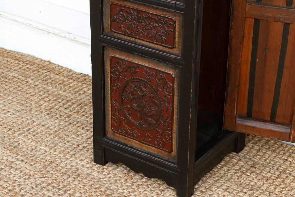 6' Long Ming Style Black Lacquer Altar Table