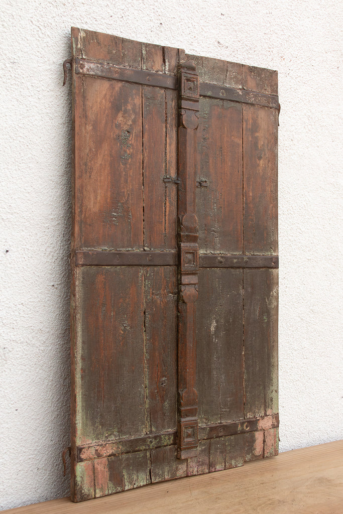19th Century Rustic Indian Teak Window/Wall Art