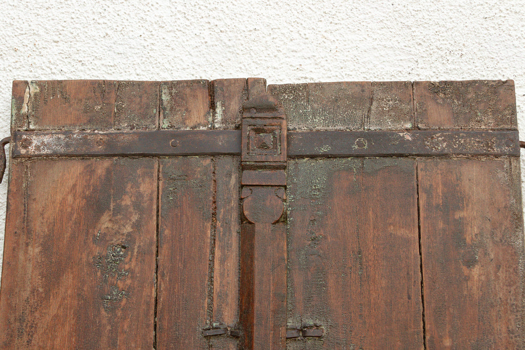 19th Century Rustic Indian Teak Window/Wall Art