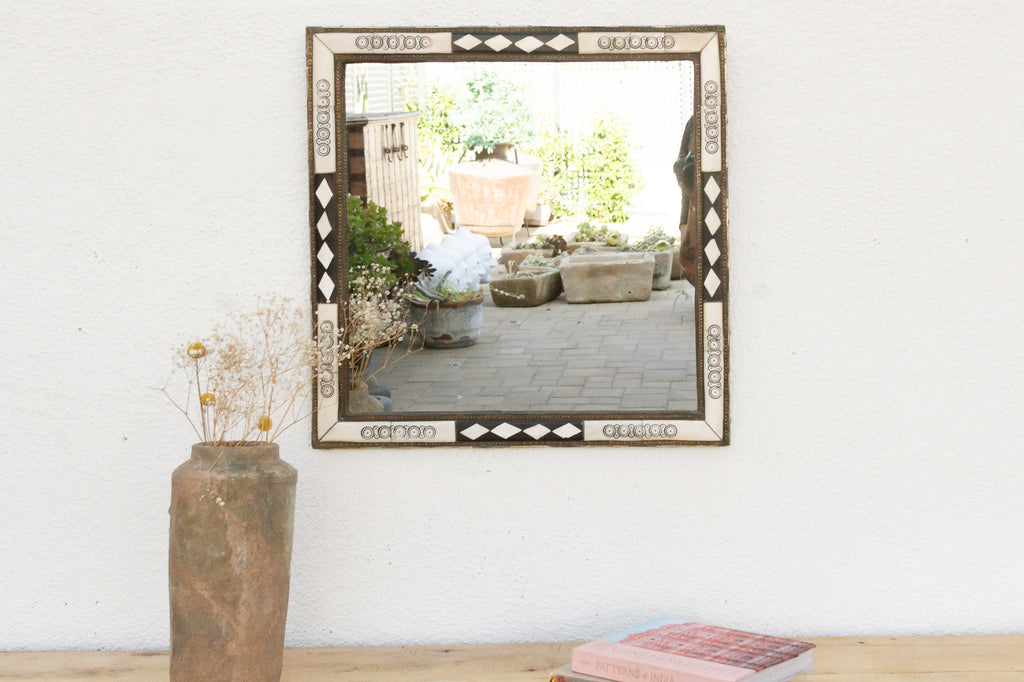 20th Century Moroccan Inlaid Mirror