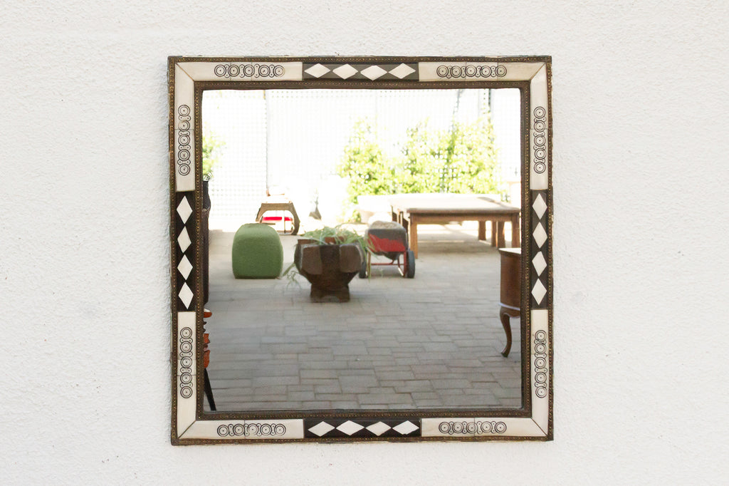 20th Century Moroccan Inlaid Mirror