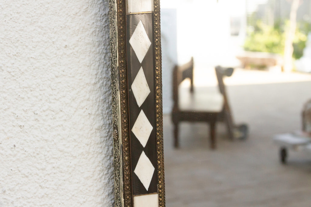 20th Century Moroccan Inlaid Mirror