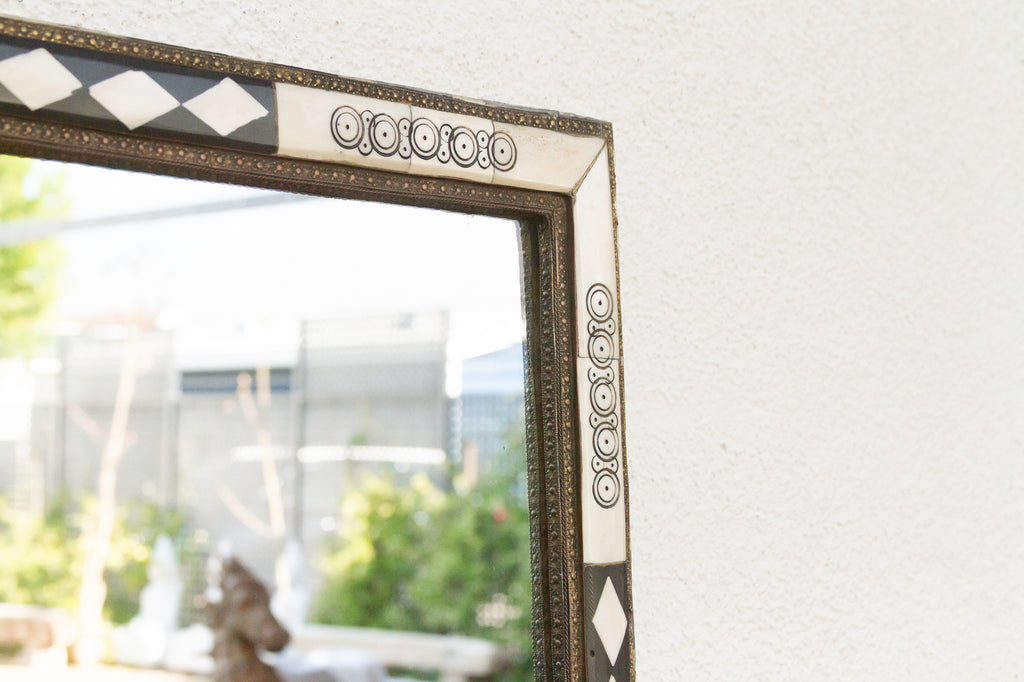 20th Century Moroccan Inlaid Mirror