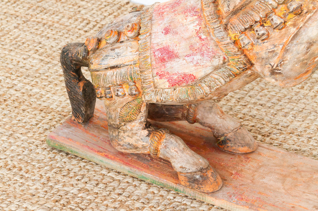 Large Antique Indian Ceremonial Carved Horse