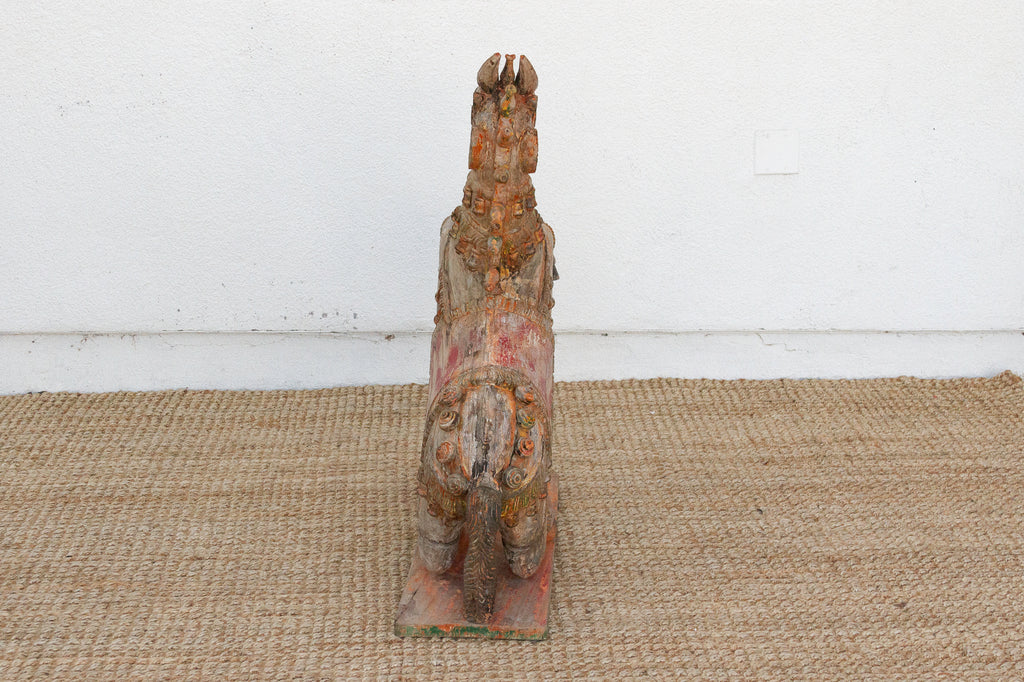 Large Antique Indian Ceremonial Carved Horse