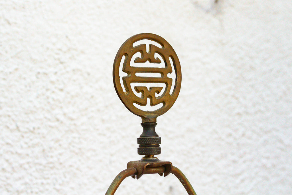 Large Pavillion Court Famille Rose Lamp