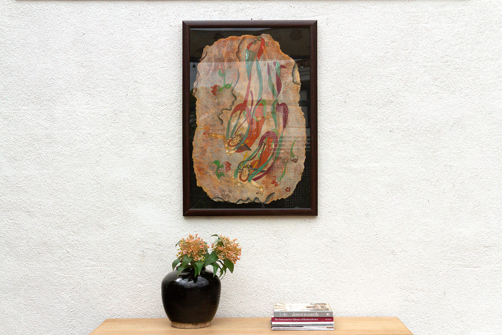 Framed Vintage Botanical Plaster Art