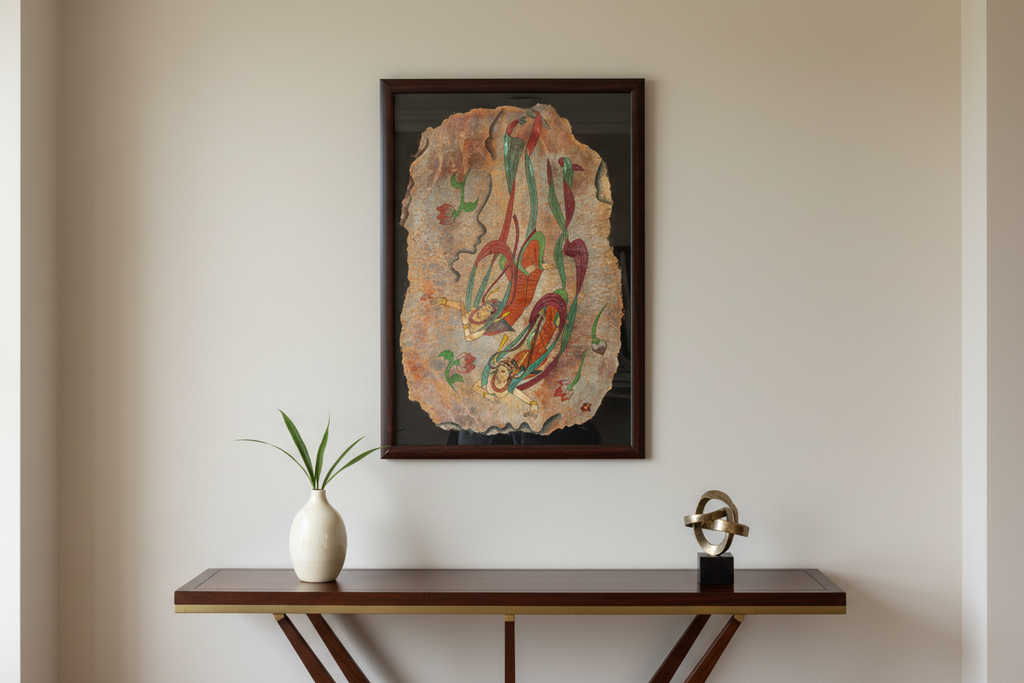 Framed Vintage Botanical Plaster Art (Trade)